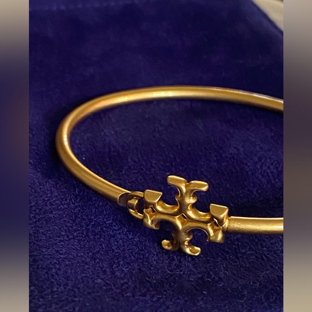 TORY BURCH ELEANOR HINGED CUFF BRACELET